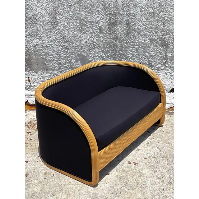 Vintage Boho Pencil Reed Loveseat — additional photo 4