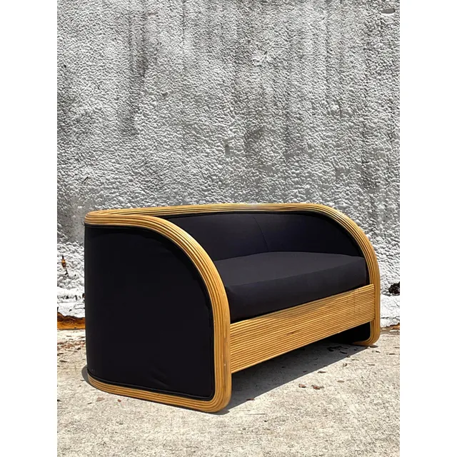 Vintage Boho Pencil Reed Loveseat — additional photo 5