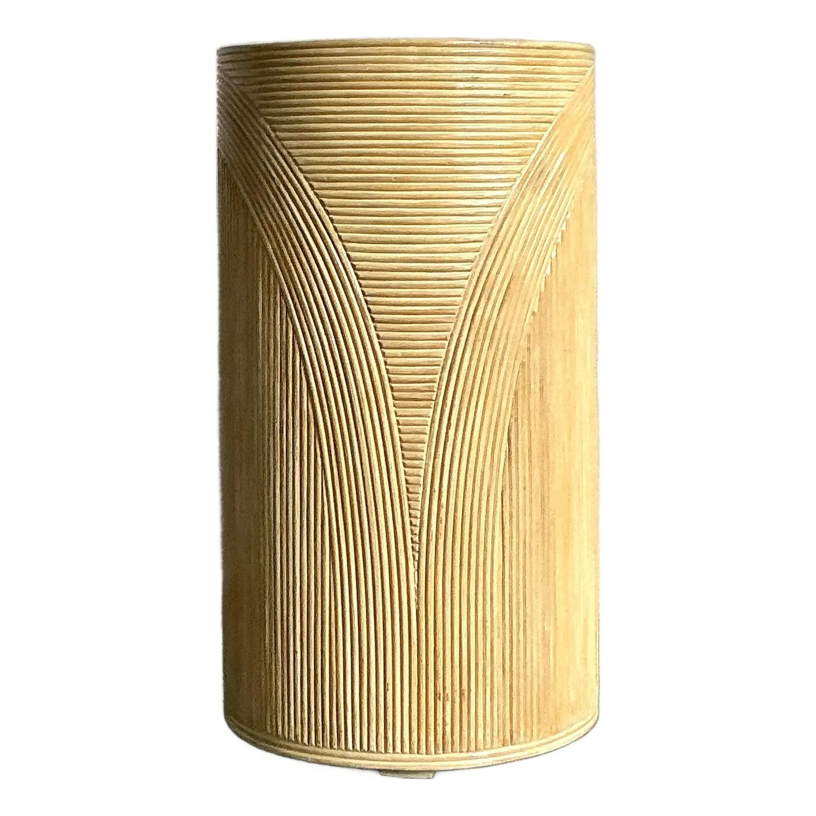Vintage Boho Pencil Reed Pedestal