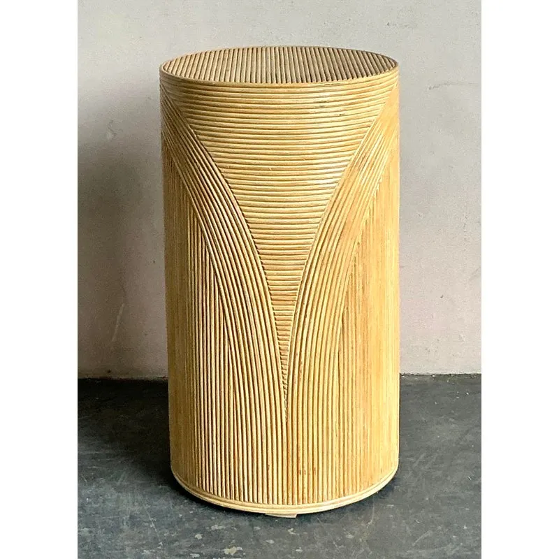 Vintage Boho Pencil Reed Pedestal — additional photo 3