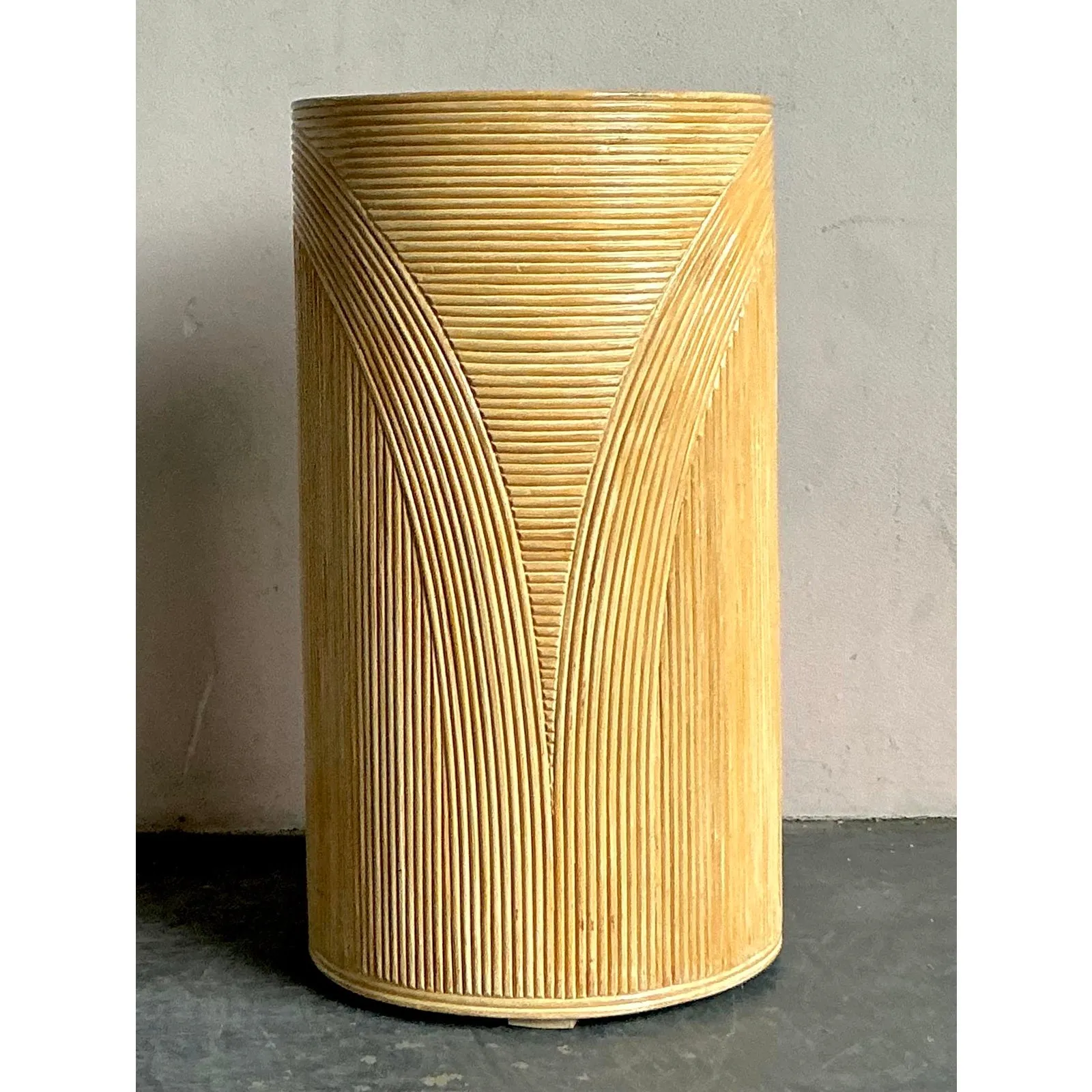 Vintage Boho Pencil Reed Pedestal — additional photo 5