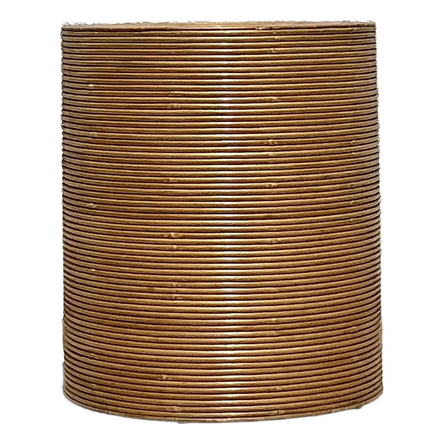 Vintage Boho Pencil Reed Table Pedestal — additional photo 1