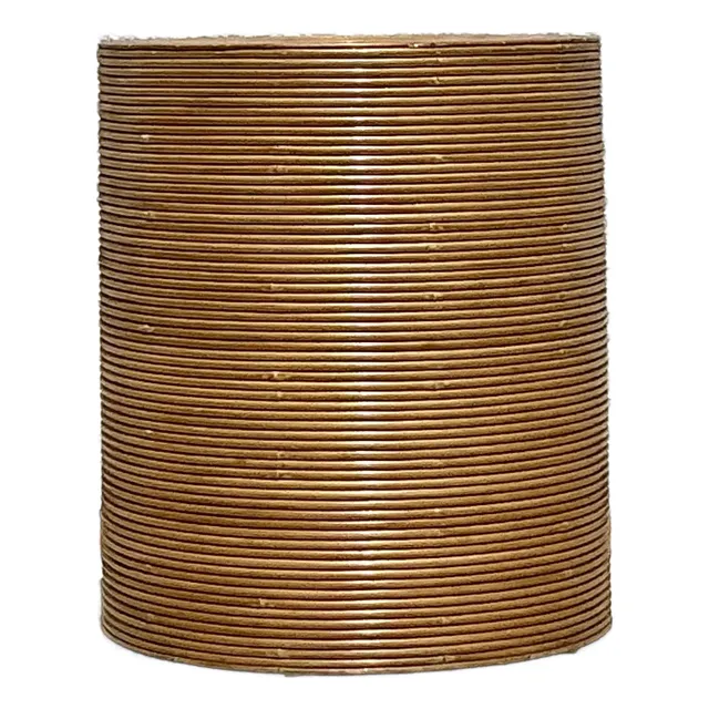 Vintage Boho Pencil Reed Table Pedestal — additional photo 1