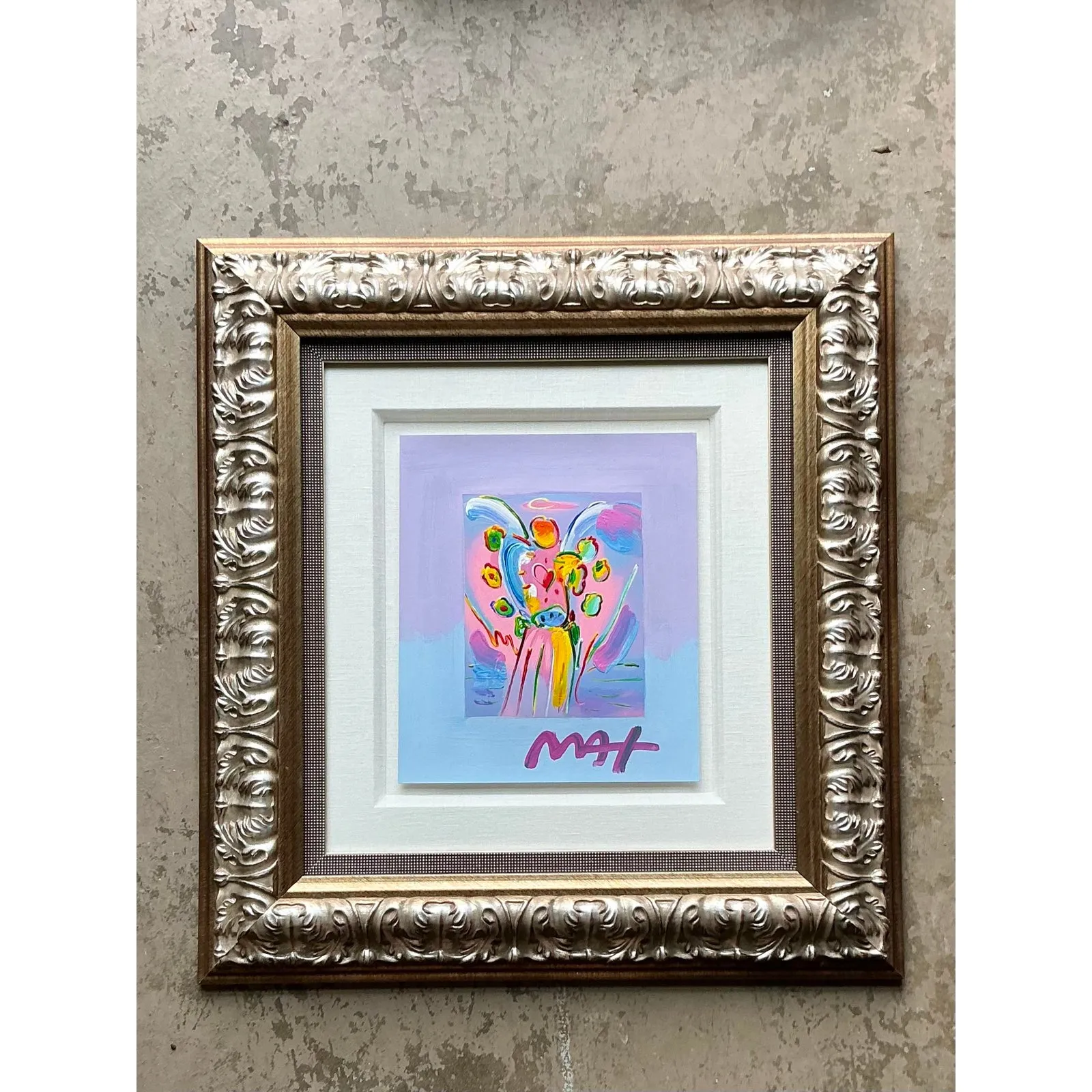 Vintage Boho Peter Max Hand Painted Serigraph — additional photo 2