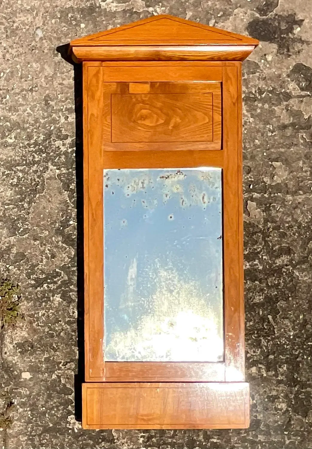 Vintage Boho Petite Pediment Mirror