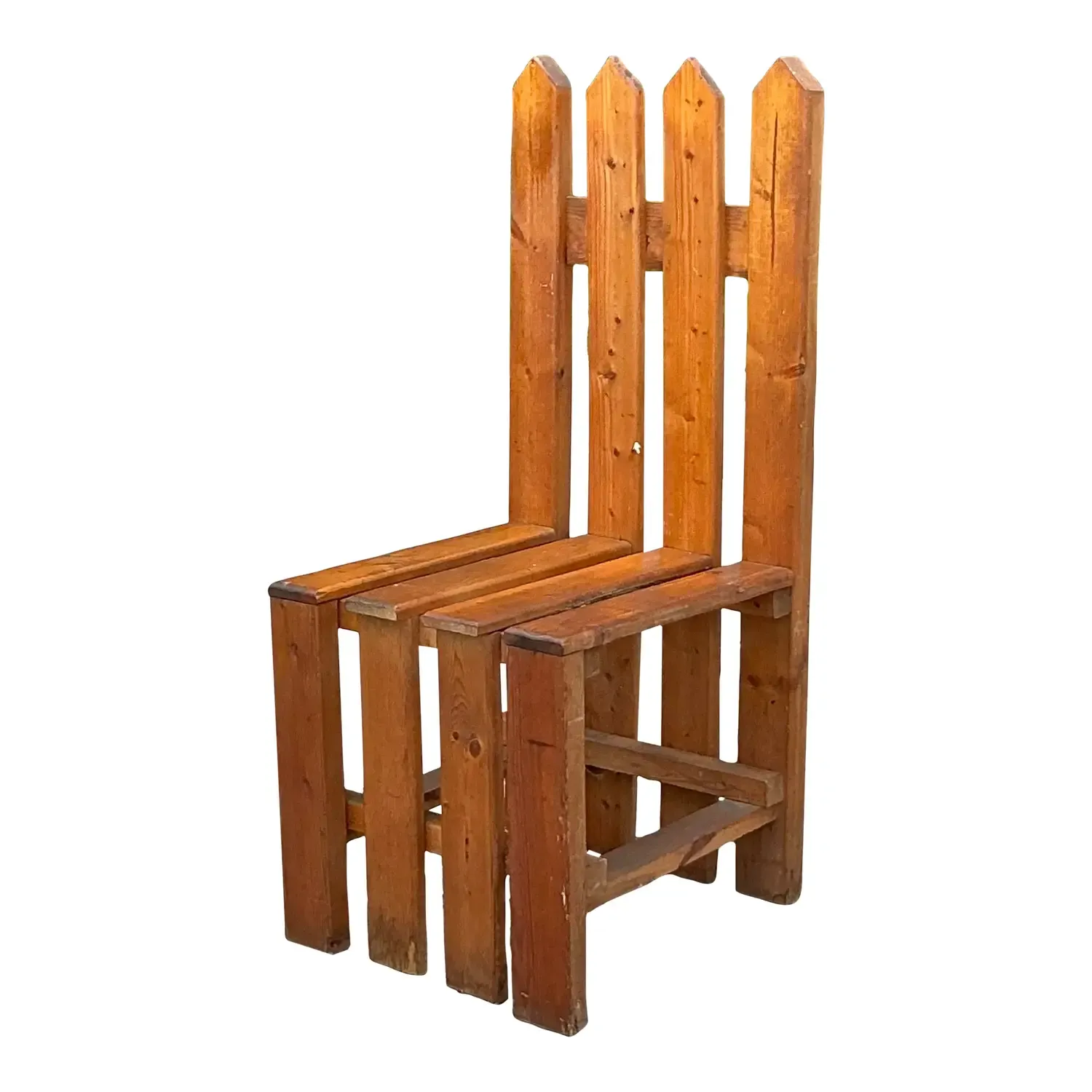 Vintage Boho Picket Fence Chair — additional photo 1