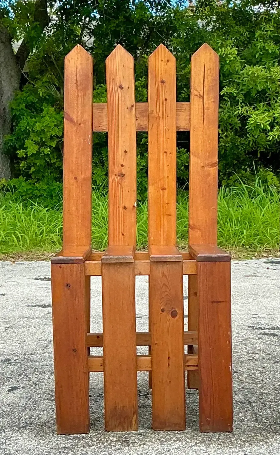 Vintage Boho Picket Fence Chair — additional photo 2