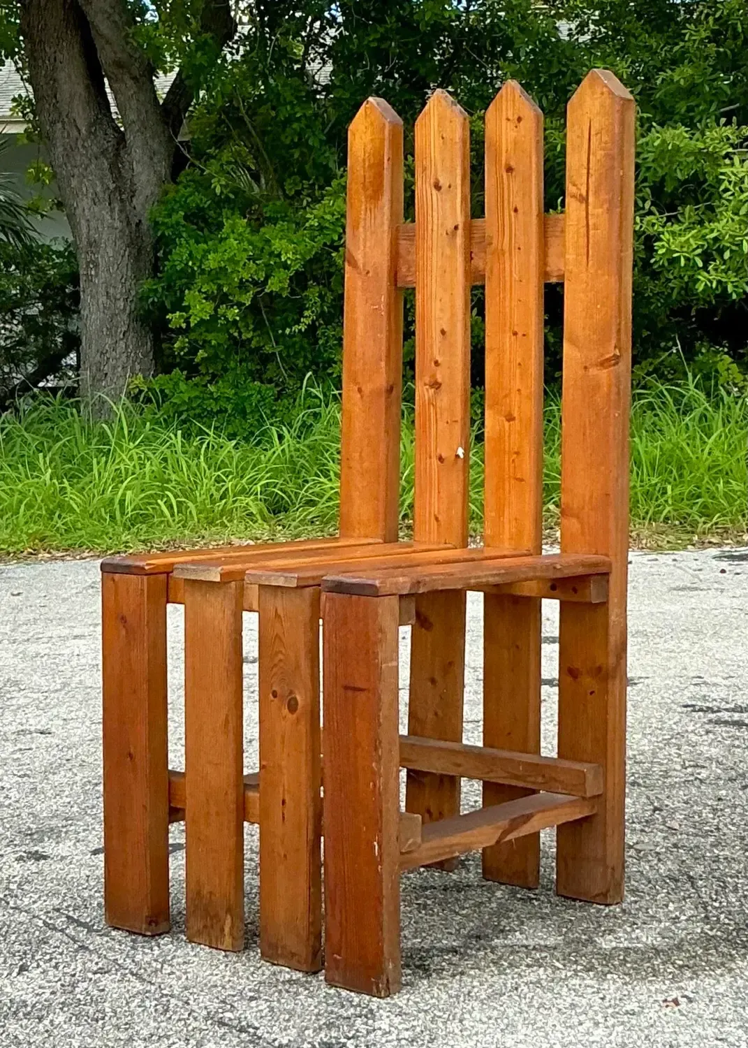 Vintage Boho Picket Fence Chair — additional photo 3