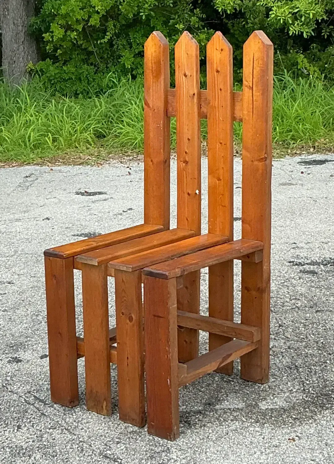 Vintage Boho Picket Fence Chair — additional photo 4