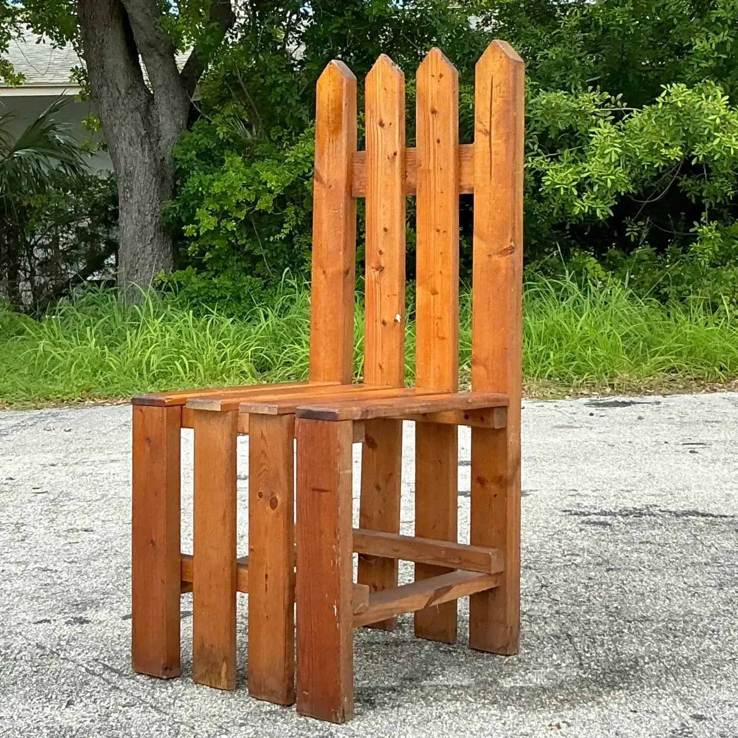 Vintage Boho Picket Fence Chair — additional photo 6