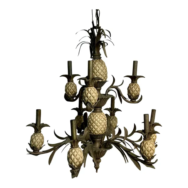 Vintage Boho Pineapple Chandelier — additional photo 1