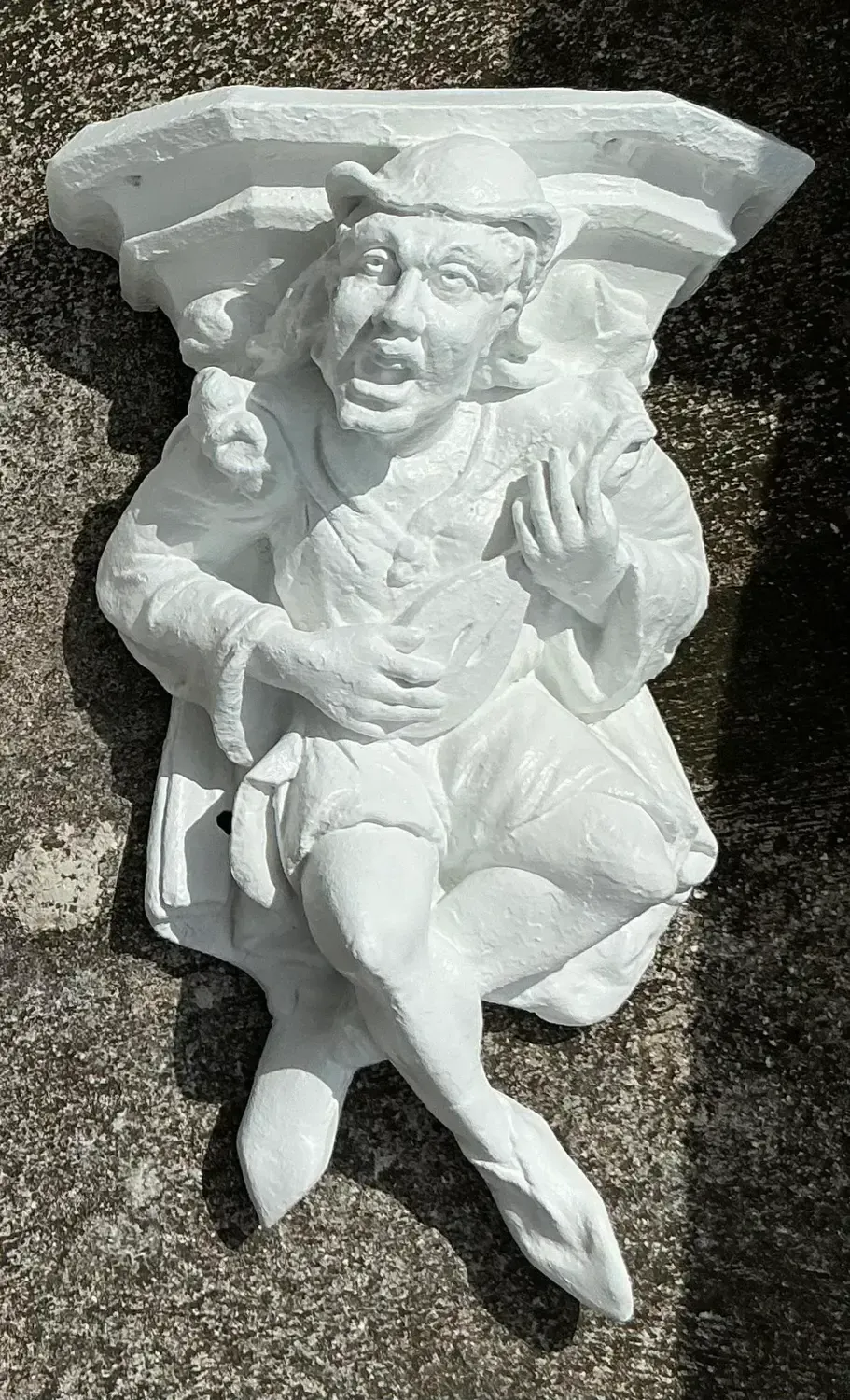 Vintage Boho Plaster Jester Brackets - a Pair — additional photo 4