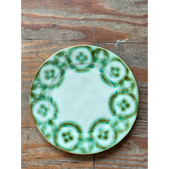Vintage Boho Portuguese Hand Painted Dinner Plates - Set of 8 — additional photo 4