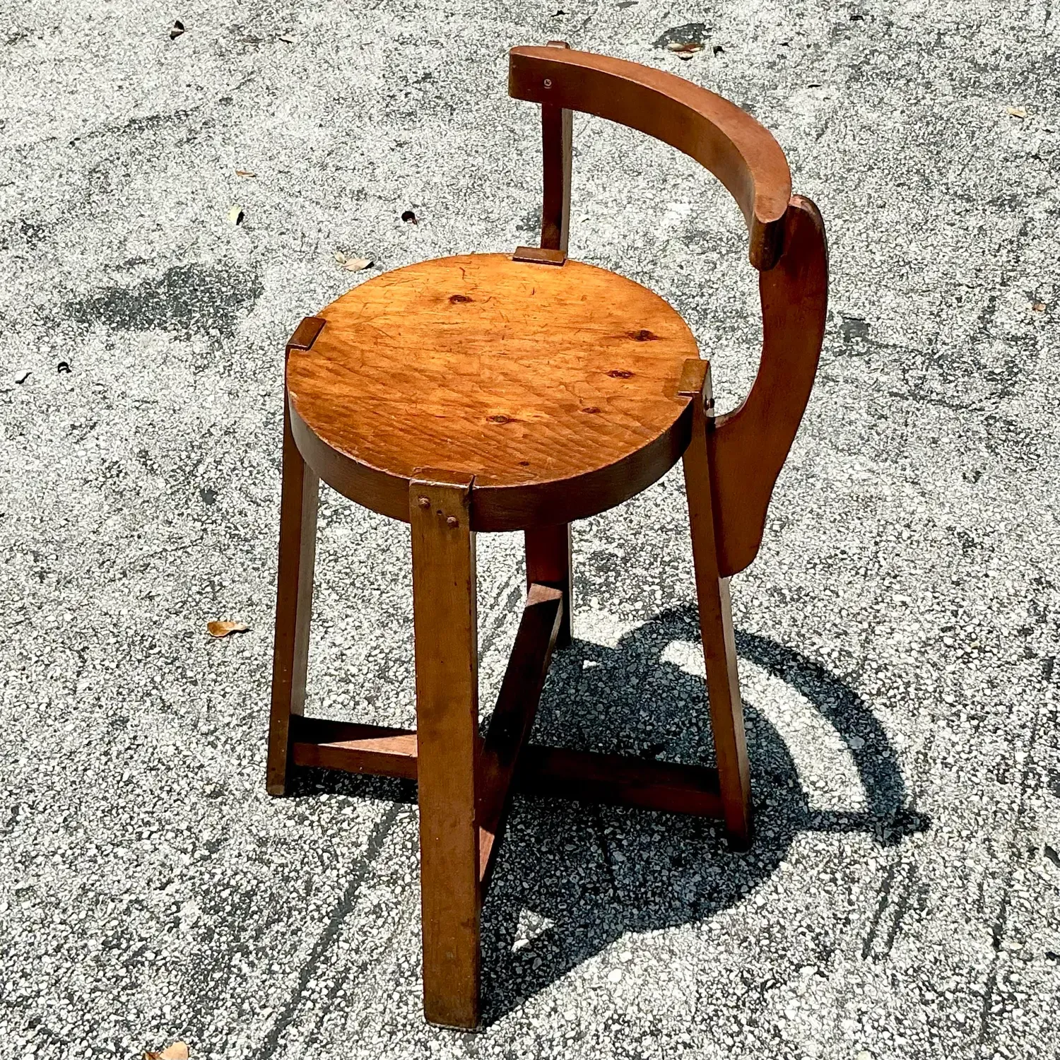 Vintage Boho Primitive Side Chair — additional photo 2