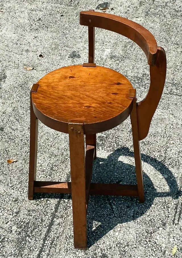 Vintage Boho Primitive Side Chair — additional photo 5