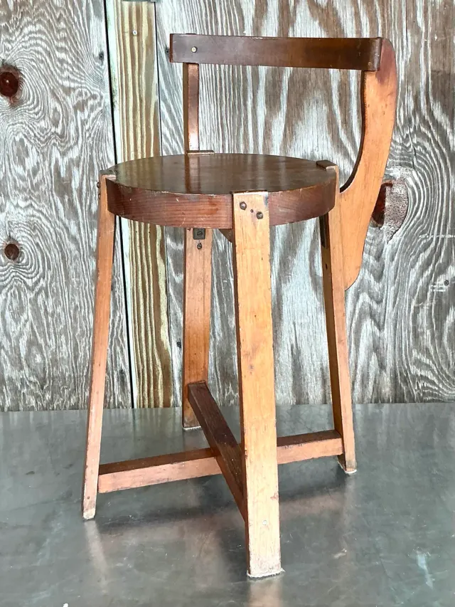 Vintage Boho Primitive Side Chair — additional photo 7