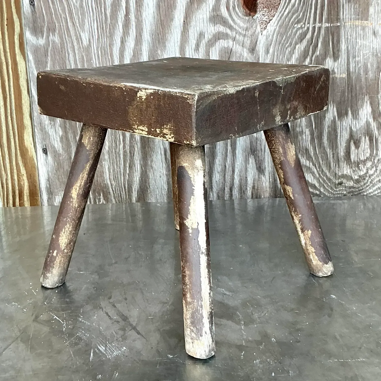 Vintage Boho Primitive Stool — additional photo 7