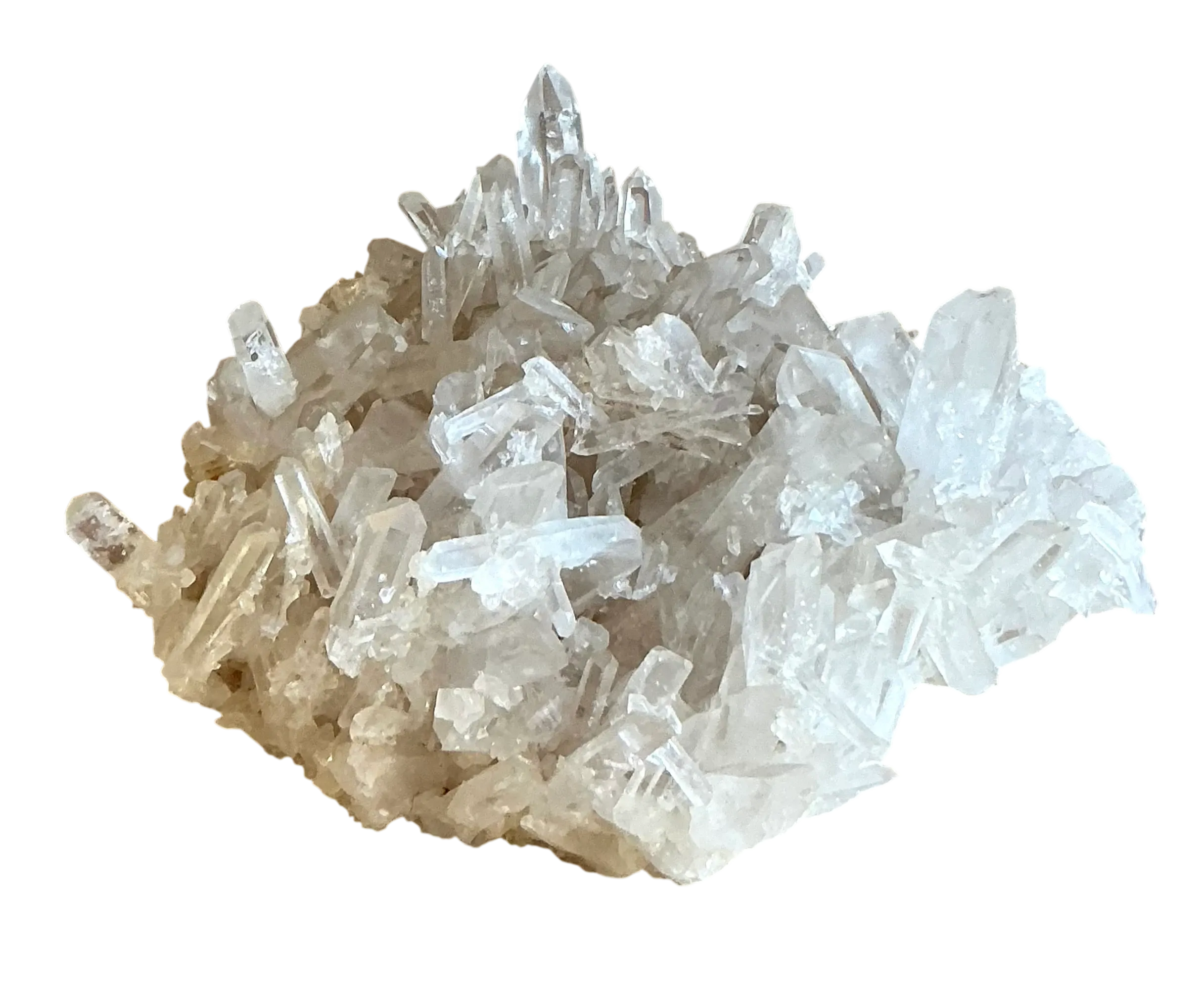 Vintage Boho Quartz Flat Cluster