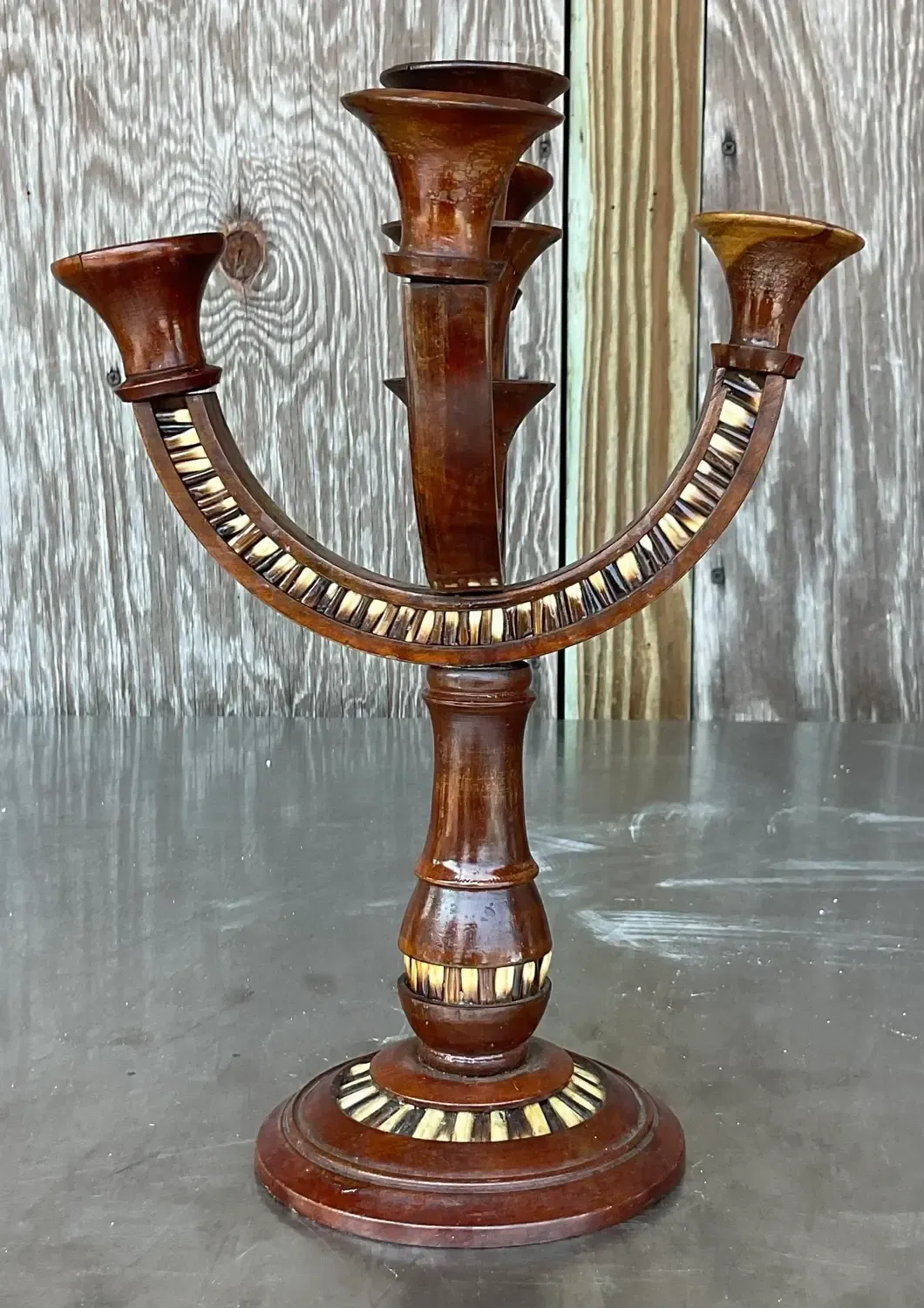 Vintage Boho Quill Candelabra — additional photo 2