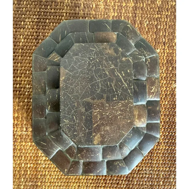 Vintage Boho Quilted Pen Shell Box — additional photo 1