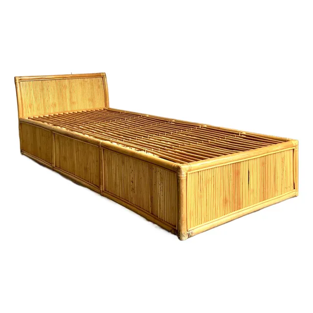Vintage Boho Rattan Day Bed — additional photo 1