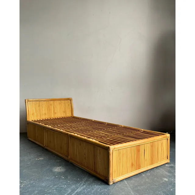 Vintage Boho Rattan Day Bed — additional photo 7