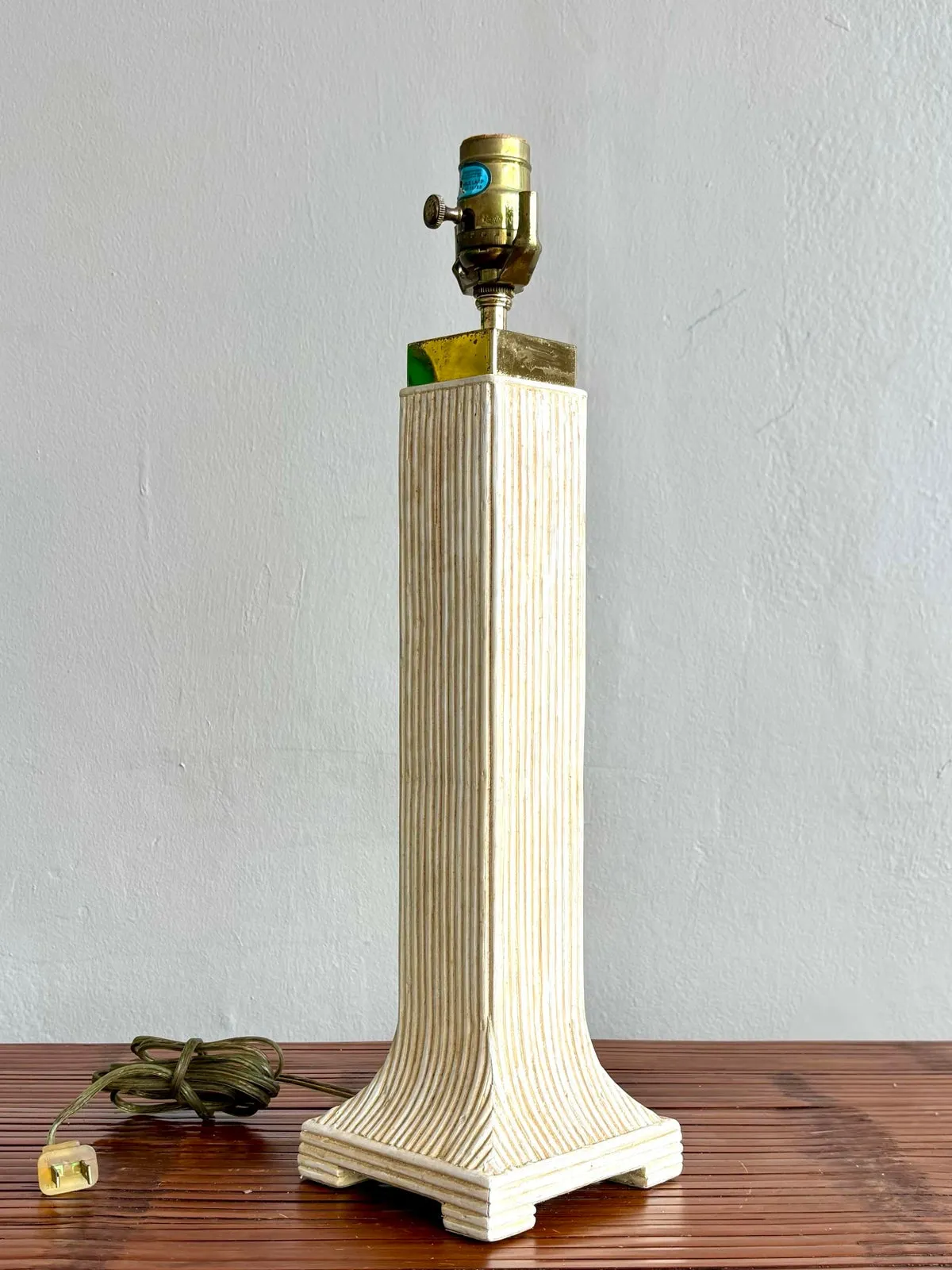 Vintage Boho Reed Lamp — additional photo 1