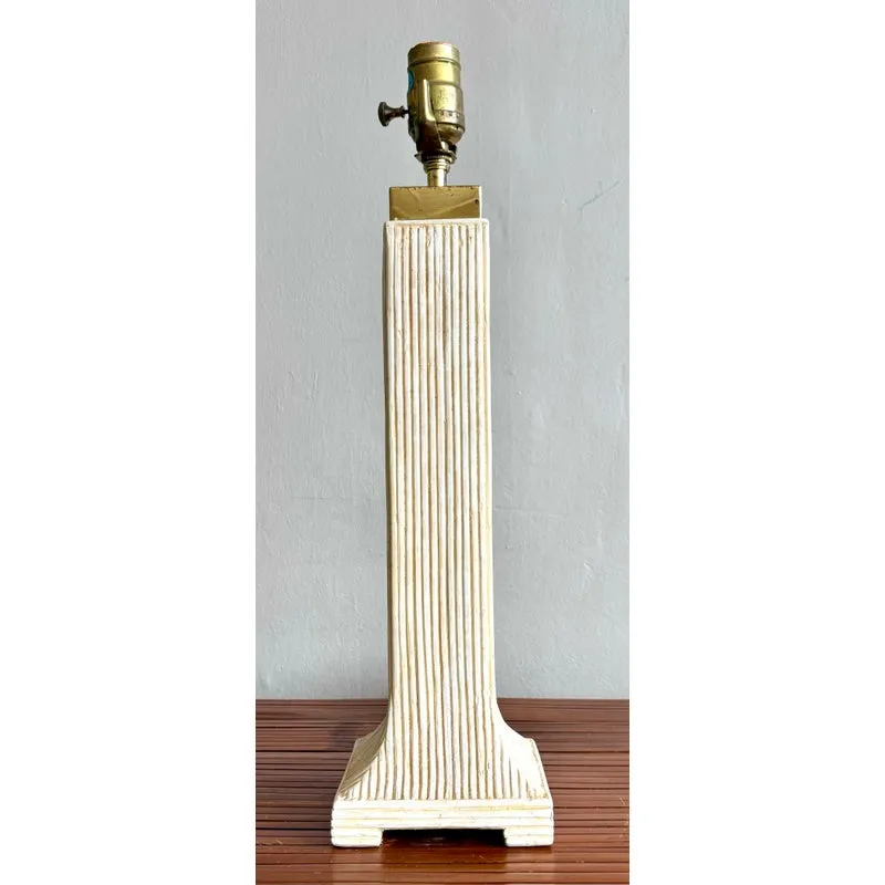 Vintage Boho Reed Lamp — additional photo 2