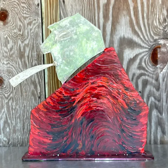 Vintage Boho Robert Bery Steel Sculpture — additional photo 1