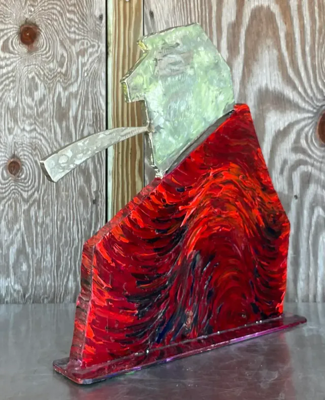 Vintage Boho Robert Bery Steel Sculpture — additional photo 5