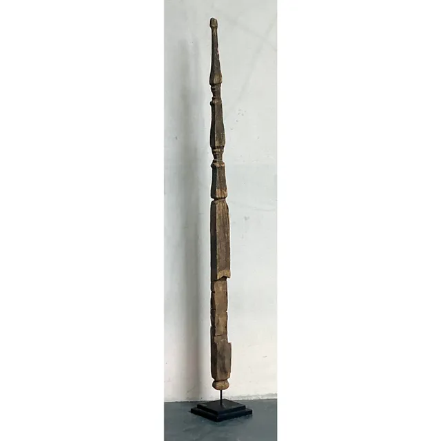 Vintage Boho Rustic Wood Totem — additional photo 4