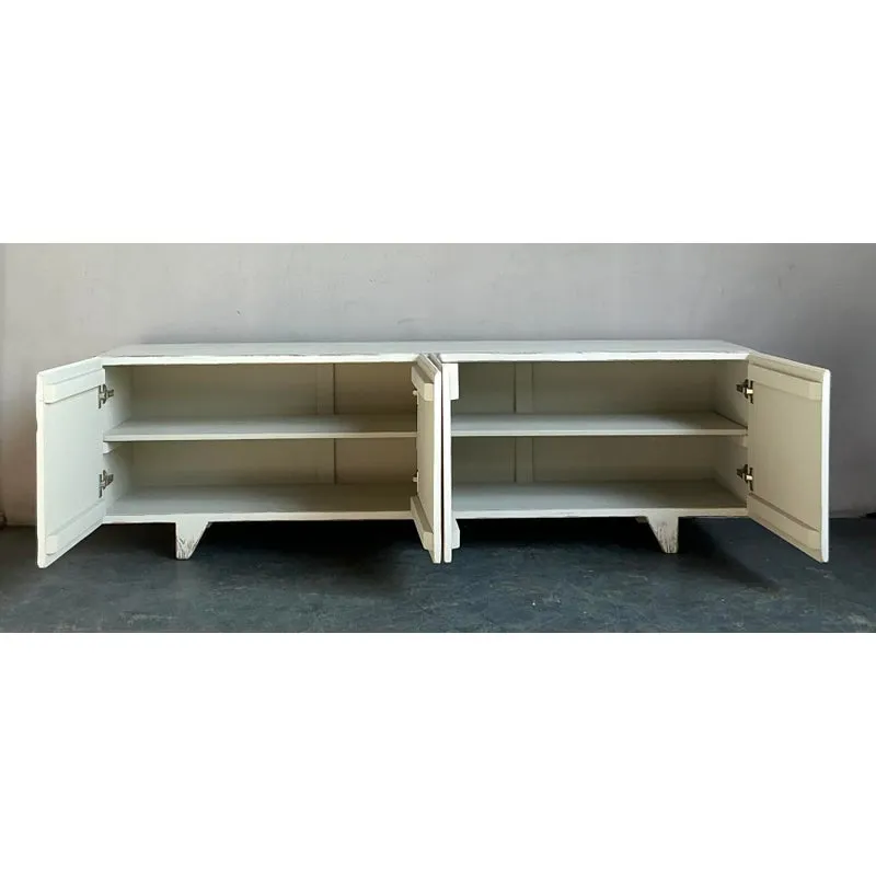Vintage Boho Sarreid Chevron Credenza — additional photo 4