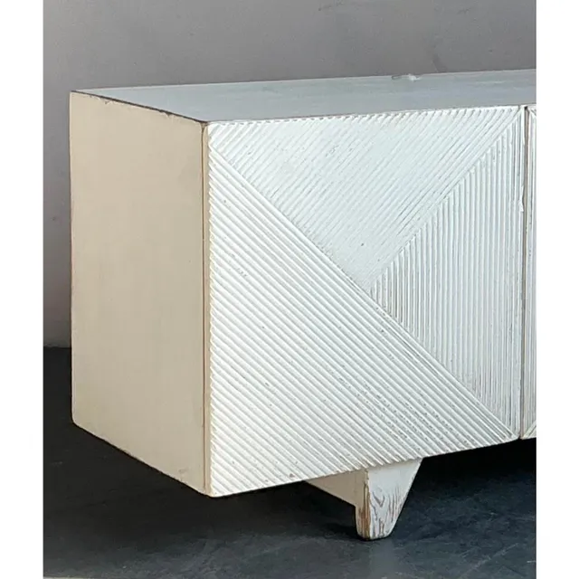 Vintage Boho Sarreid Chevron Credenza — additional photo 6