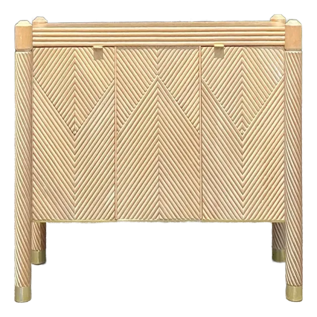 Vintage Boho Sarreid Chevron Credenza — additional photo 8