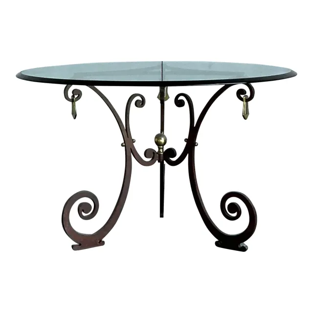 Vintage Boho Scroll Center Hall Table — additional photo 4