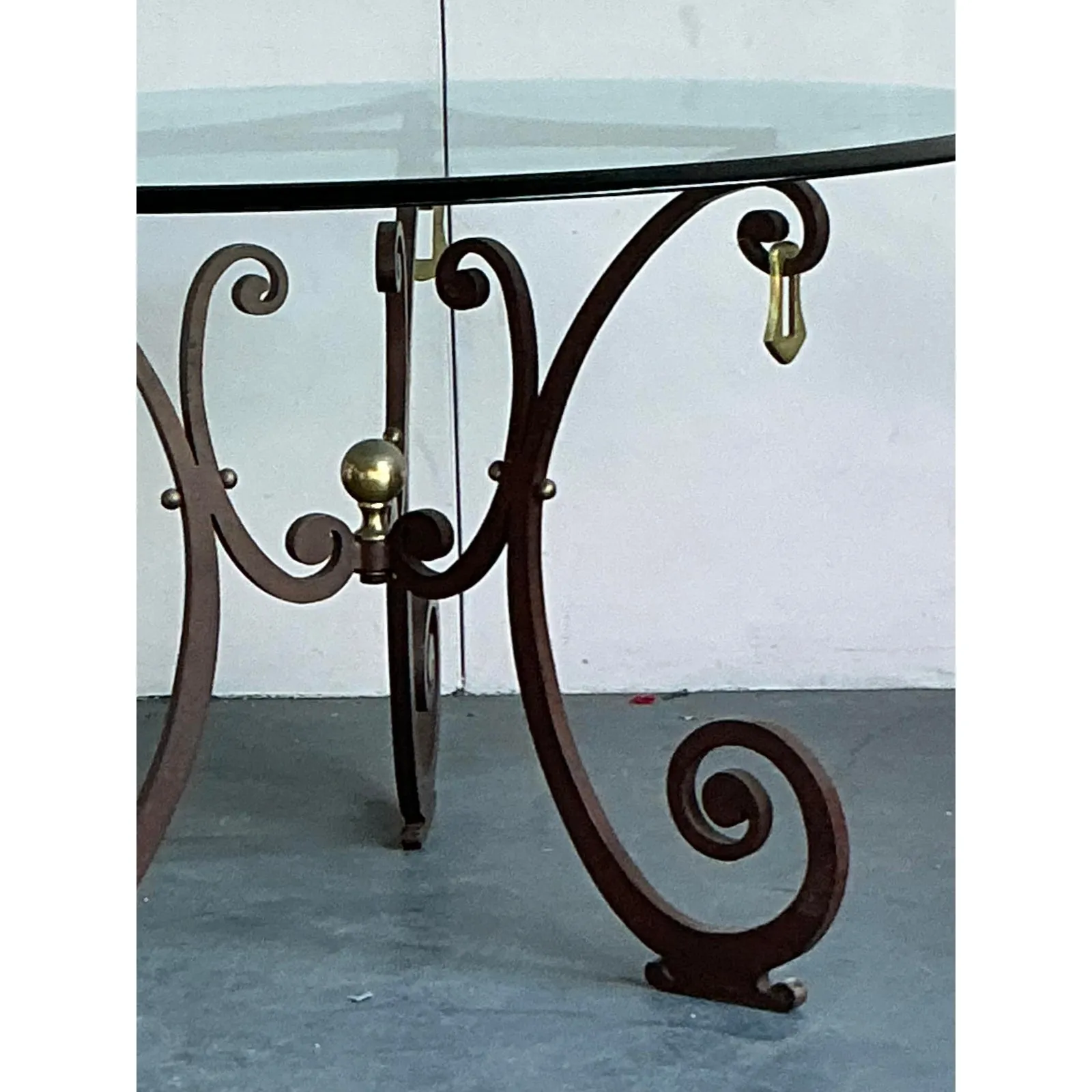Vintage Boho Scroll Center Hall Table — additional photo 5