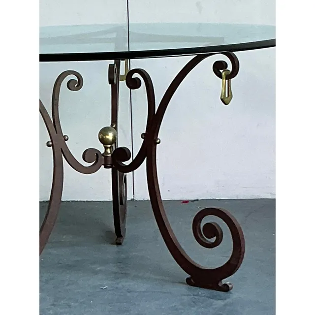 Vintage Boho Scroll Center Hall Table — additional photo 5