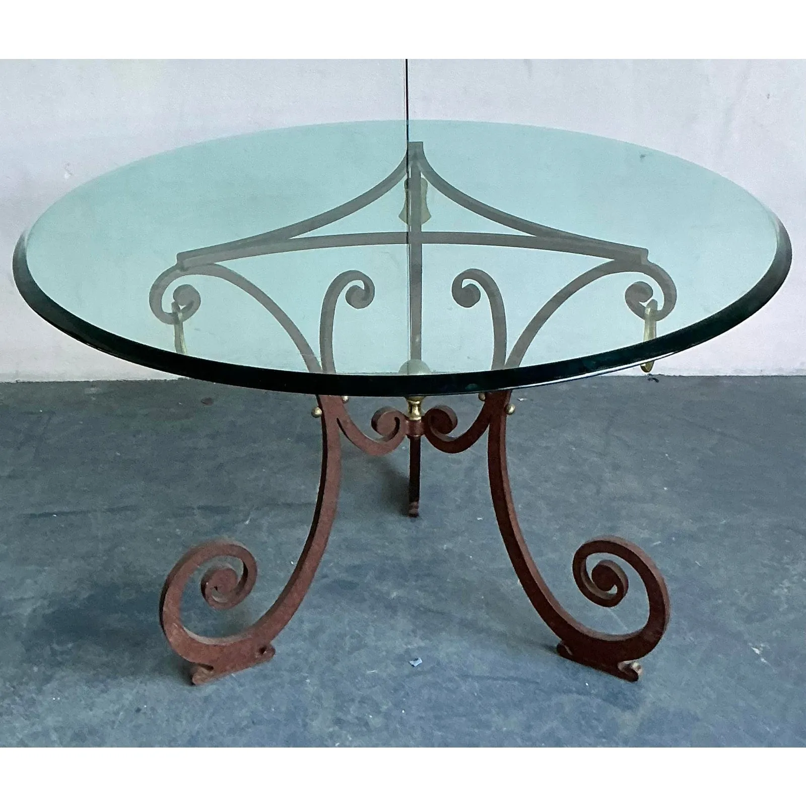 Vintage Boho Scroll Center Hall Table — additional photo 6
