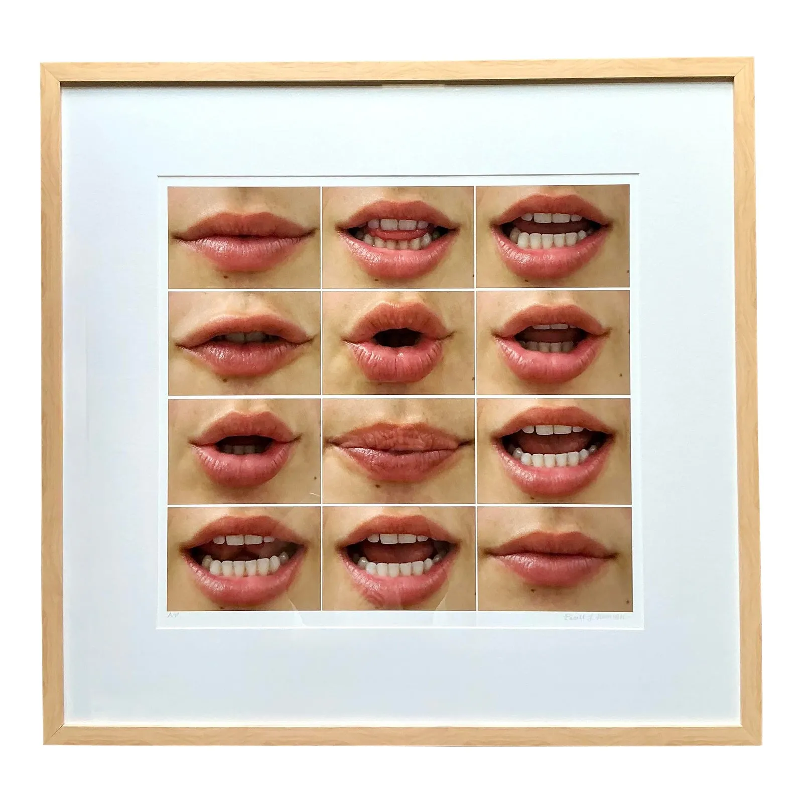 Vintage Boho Signed Ap Photo of “I Love You” on Rag Bright Paper — additional photo 1