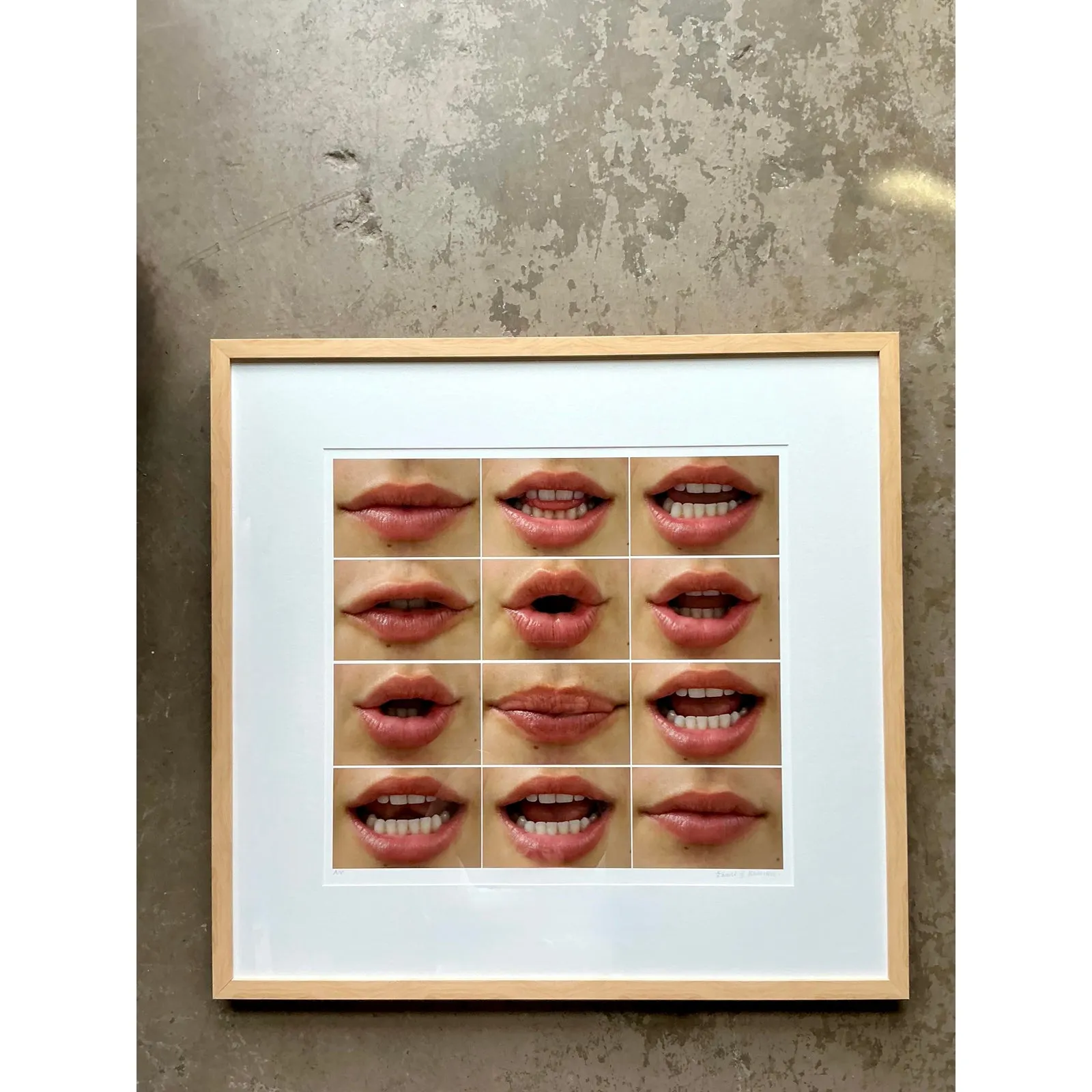 Vintage Boho Signed Ap Photo of “I Love You” on Rag Bright Paper — additional photo 2