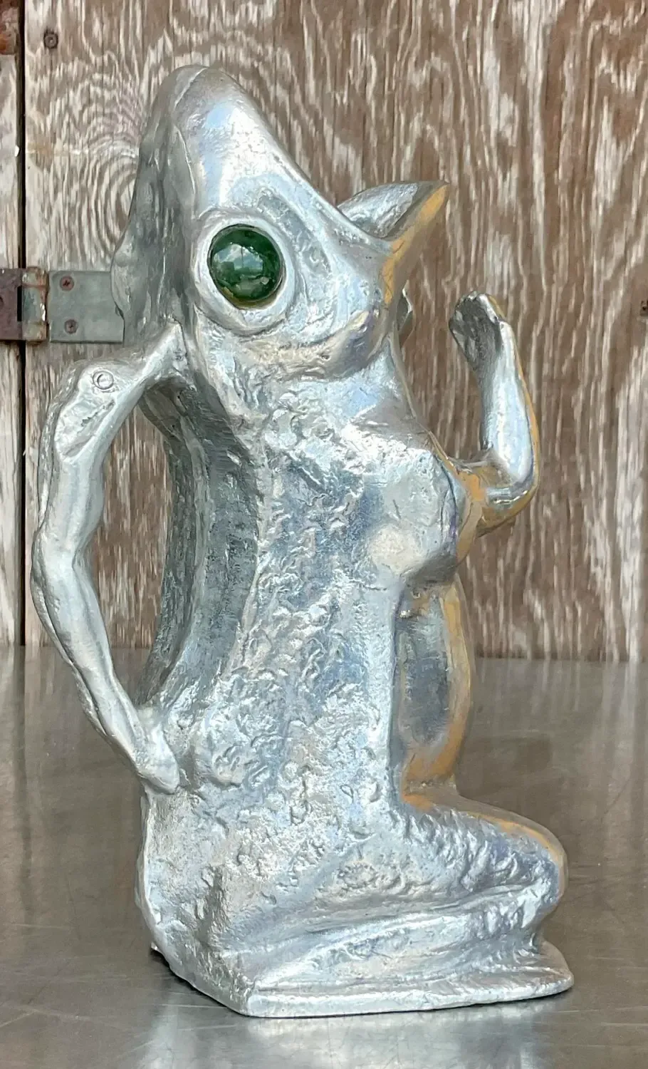 Vintage Boho Signed Arthur Court Frog Pitcher — additional photo 2