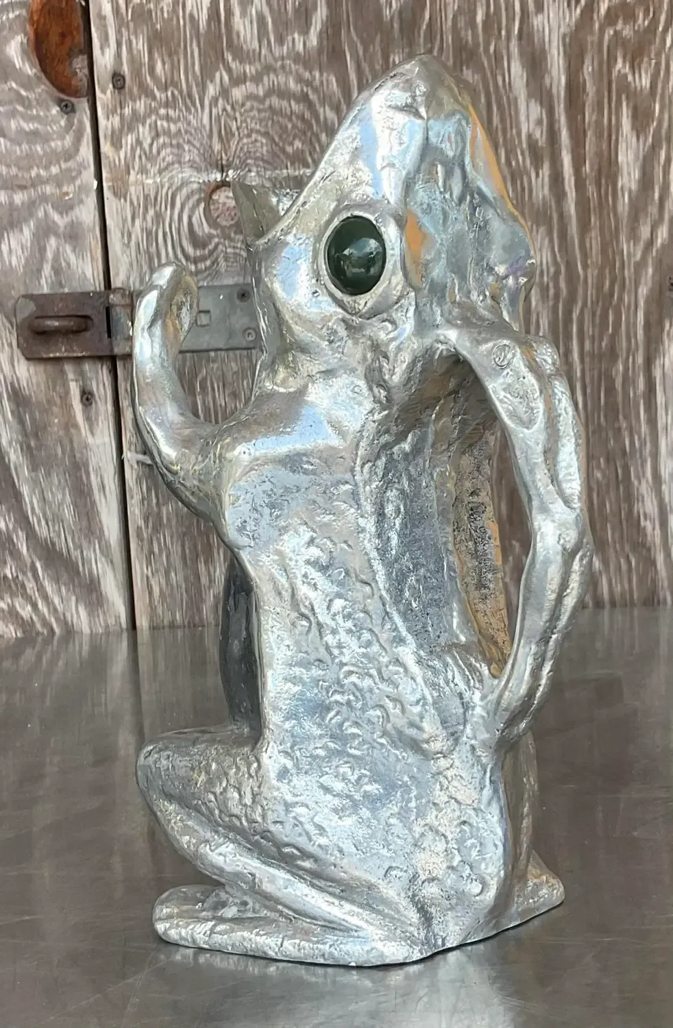 Vintage Boho Signed Arthur Court Frog Pitcher — additional photo 4