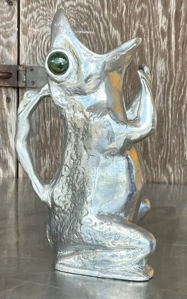 Vintage Boho Signed Arthur Court Frog Pitcher — additional photo 7