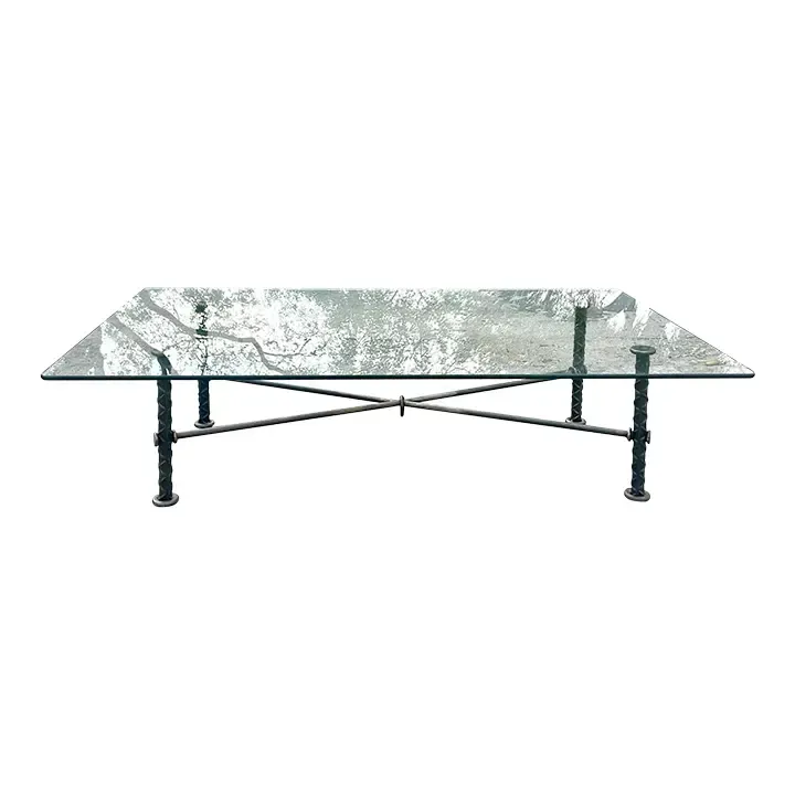 Vintage Boho Signed Ilana Goor Rebar Coffee Table — additional photo 1