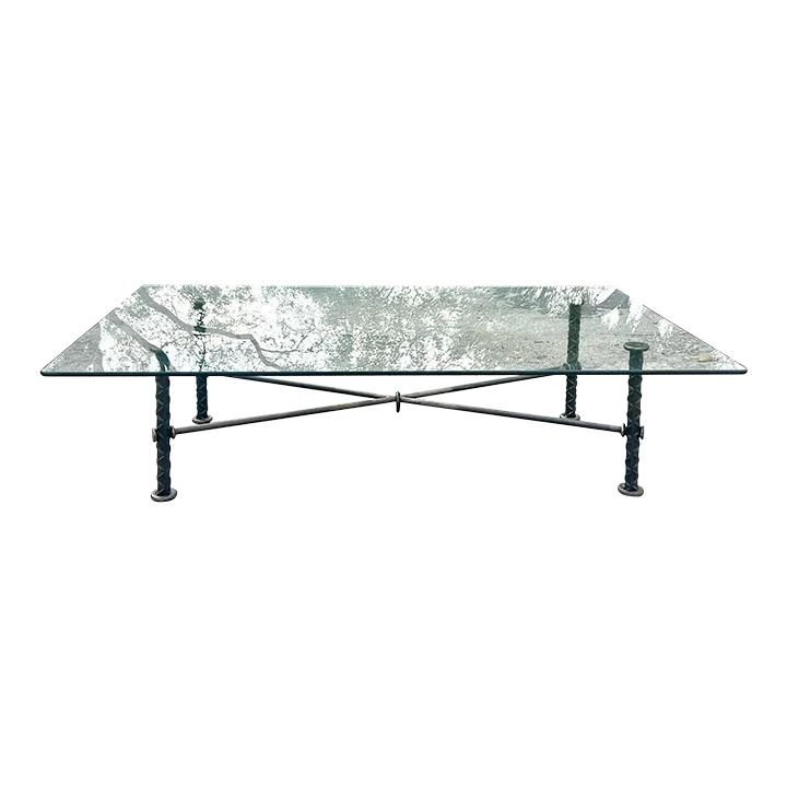 Vintage Boho Signed Ilana Goor Rebar Coffee Table — additional photo 2