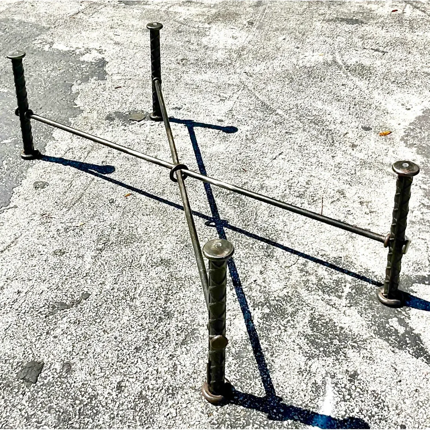 Vintage Boho Signed Ilana Goor Rebar Coffee Table — additional photo 4