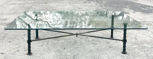 Vintage Boho Signed Ilana Goor Rebar Coffee Table — additional photo 6