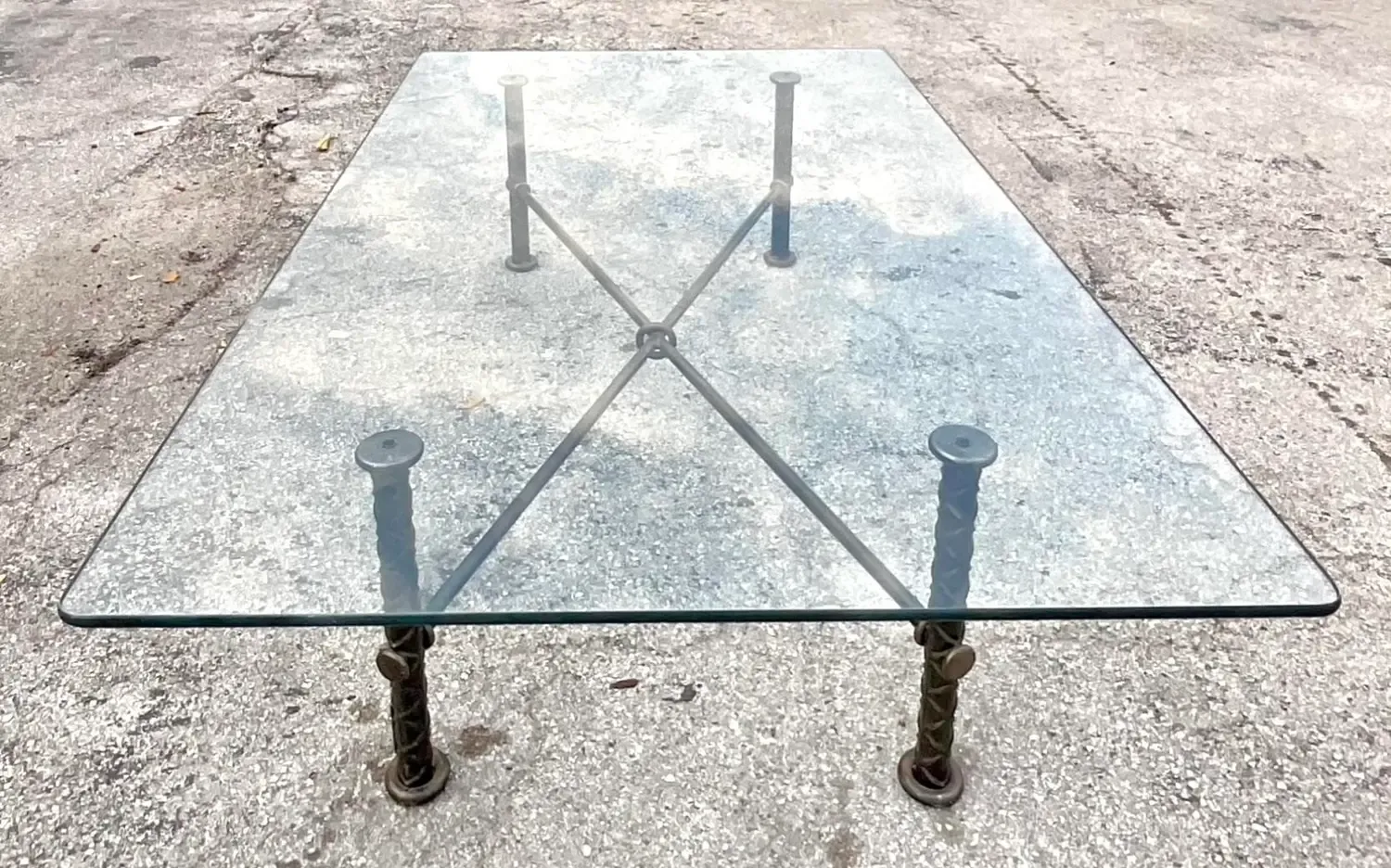 Vintage Boho Signed Ilana Goor Rebar Coffee Table — additional photo 7