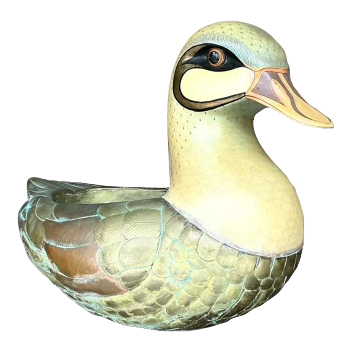 Vintage Boho Signed Sergio Bustamante Duck Planter — additional photo 1
