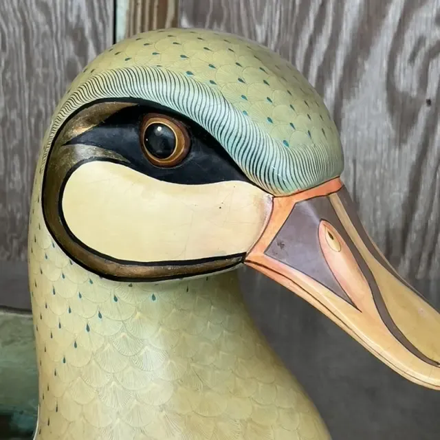 Vintage Boho Signed Sergio Bustamante Duck Planter — additional photo 4